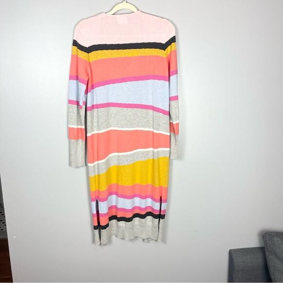 Wispr Sand Dune Maxi Cardigan Sweater Duster Open Front Multicolor Woman size M - Picture 9 of 9